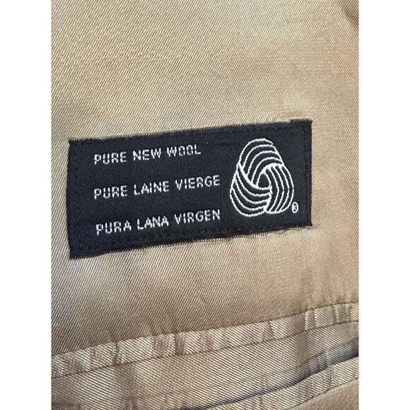 Chaps Ralph Lauren Men 46 Wool 2 Button Blazer Classic Dress Jacket Suit Coat - Picture 4 of 9